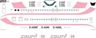 1:144 Court Line (pink cs) BAC 1-11-500