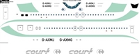 1:144 Court Line (turquoise cs) BAC 1-11-500