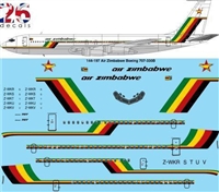 1:144 Air Zimbabwe Boeing 707-320B