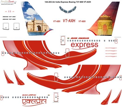 1:144 Air India Express Boeing 737-800 VT-AXH