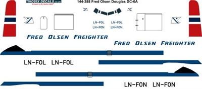 1:144 Fred Olsen Douglas DC-6