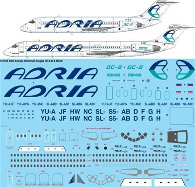 1:144 Adria Airways Douglas DC-9 / McDD MD80