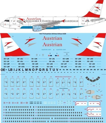 1:144 Austrian Airlines Airbus A.320