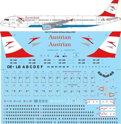 1:144 Austrian Airlines Airbus A.321