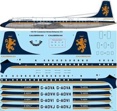 1:144 Caledonian Airways Br.175 Britannia 312 (Roden)