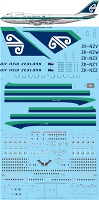 1:144 Air New Zealand Boeing 747-200B