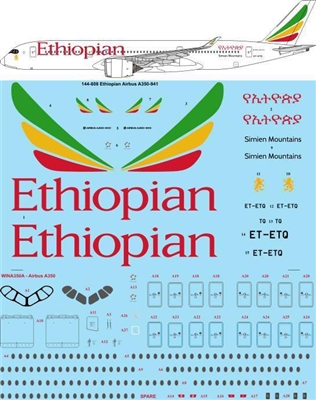 1:144 Ethiopian Airlines Airbus A.350-900