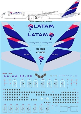 1:144 LATAM (2016 cs) Boeing 787-9