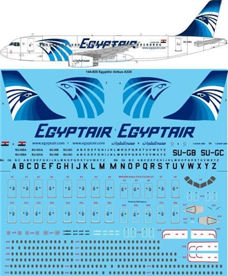 1:144 Egyptair (2008 cs) Airbus A.320