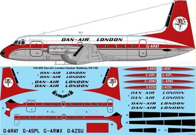 1:144 Dan Air London HS.748 Srs  2