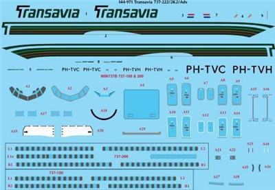 1:144 Transavia Holland Boeing 737-200