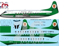 1:144 Guernsey Airways Vickers Viscount 700