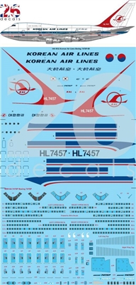 1:144 Korean Air (delivery cs) Boeing 747SP (EE Kit)