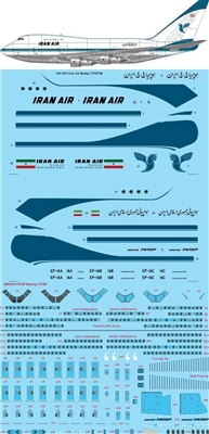 1:144 Iran Air (delivery cs) Boeing 747SP (EE Kit)