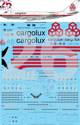 1:144 Cargolux retro cs Boeing 747-400F