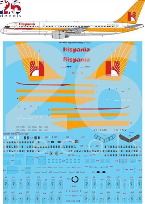 1:144 Hispania Boeing 757-200 (Zvezda kit)