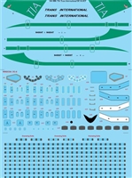 1:144 Trans International Airlines Douglas DC-8-63CF