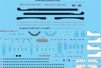 1:144 British United (delivery cs) BAC 1-11-200