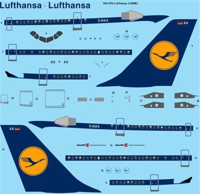 1:144 Lufthansa Airbus A.300B4