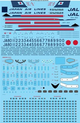 1:144 Japan Air Lines Douglas DC-8-61 / -62
