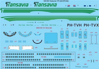 1:144 Transavia Holland Boeing 737-200