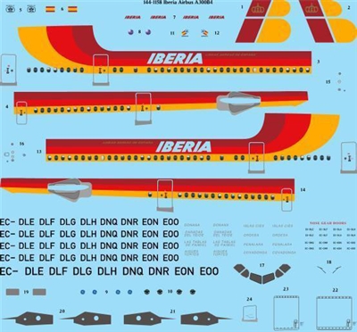 1:144 Iberia Airbus A.300B4