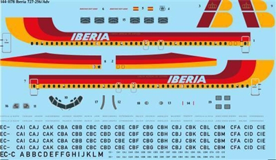 1:144 Iberia Boeing 727-200