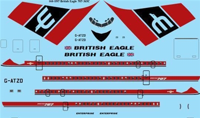 1:144 British Eagle Boeing 707-320C