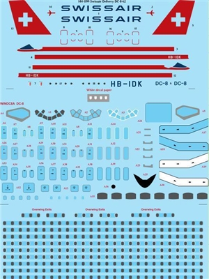 1:144 Swissair (delivery cs) Douglas DC-8-62