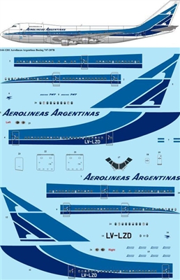 1:144 Aerolineas Argentinas Boeing 747-200B