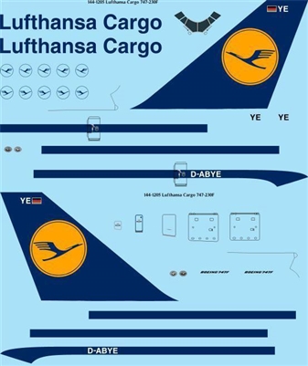 1:144 Lufthansa Cargo Boeing 747-230F