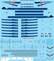 1:144 Air Zimbabwe Boeing 707-320B/C
