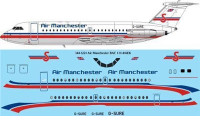 1:144 Air Manchester BAC 1-11-400