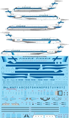 1:144 Finnair Douglas DC-9s / MD80