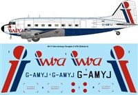 1:72 Intra Airways Douglas C.47B