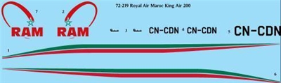 1:72 Royal Air Maroc Beech Super King Air 200