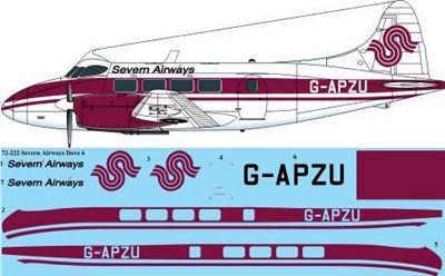 1:72 Severn Airways DH.104 Dove 6