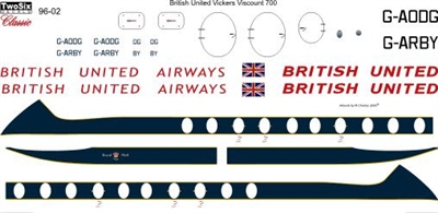 1:96 British United Vickers Viscount 700