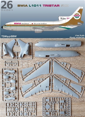 1:144 L.1011 Tristar 500, British West Indian Airlines