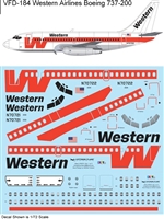 1:100 Western Airlines Boeing 737-200