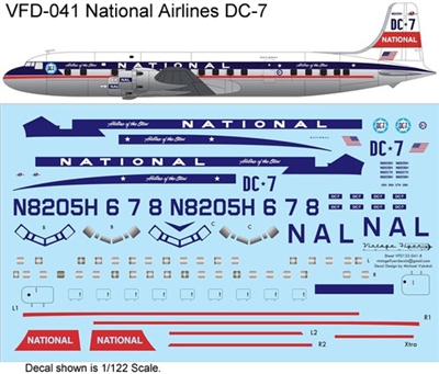 1:122 National Airlines (delivery cs) Douglas DC-7