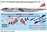 1:122 Braniff International Douglas DC-7C