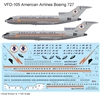 1:125 American Airlines (early cs) Boeing 727-100 / -200