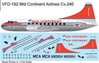 1:126 Mid Continent Airlines Convair 240