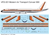 1:135 Modern Air Transport (early cs) Convair 990A