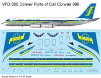 1:135 Denver Ports of Call Convair 990