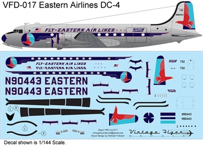 1:144 Eastern Airlines (1955 cs) Douglas DC-4