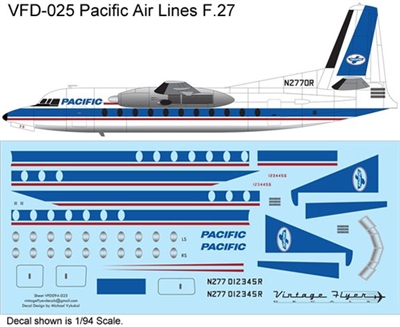 1:144 Pacific Airlines (final cs) Fokker F.27