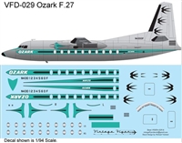 1:144 Ozark Airlines (delivery cs) Fokker F.27