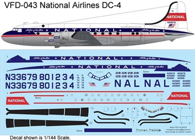 1:144 National Airlines (final cs) Douglas DC-4